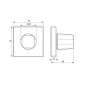 Hansa Living - Vanne encastrée, chrome 02288202