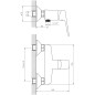 Bruckner Schmitz - Mitigeur de douche, chrome 863.011.1
