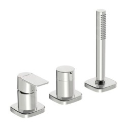 Hansa Stela - Mitigeur 3 trous pour bord de baignoire, chrome 57319173