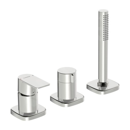Hansa Stela - Mitigeur 3 trous pour bord de baignoire, chrome 57319173
