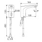 Schell Modus - Mitigeur de lavabo électronique E, HD-K, pour 1 type d'eau, alimentation par piles, chrome 021720699