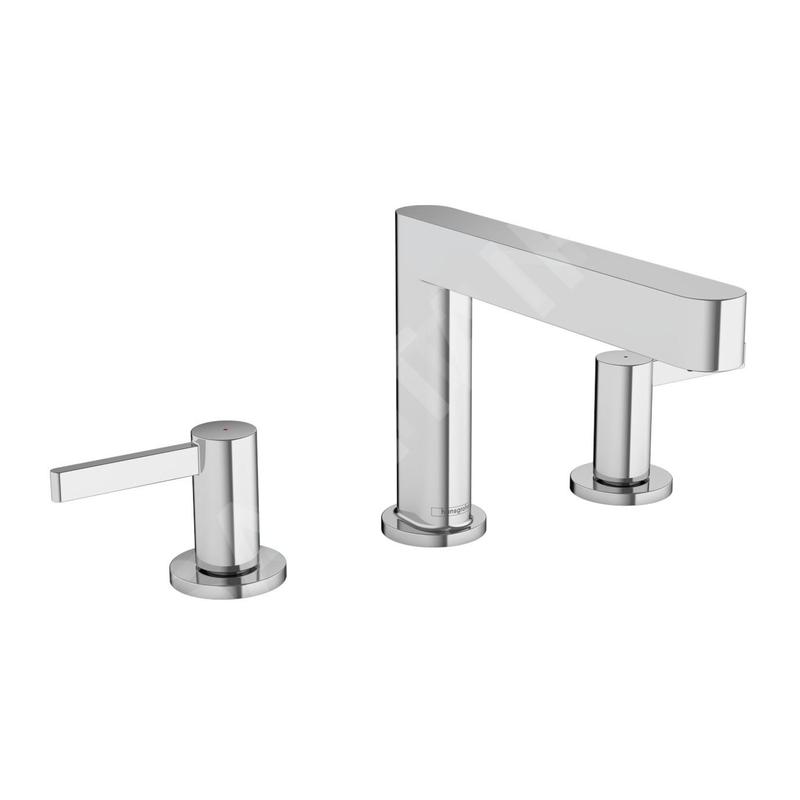 Hansgrohe Finoris - Mitigeur de lavabo 110, installation 3 trous, Push-Open, EcoSmart, chrome 76033000