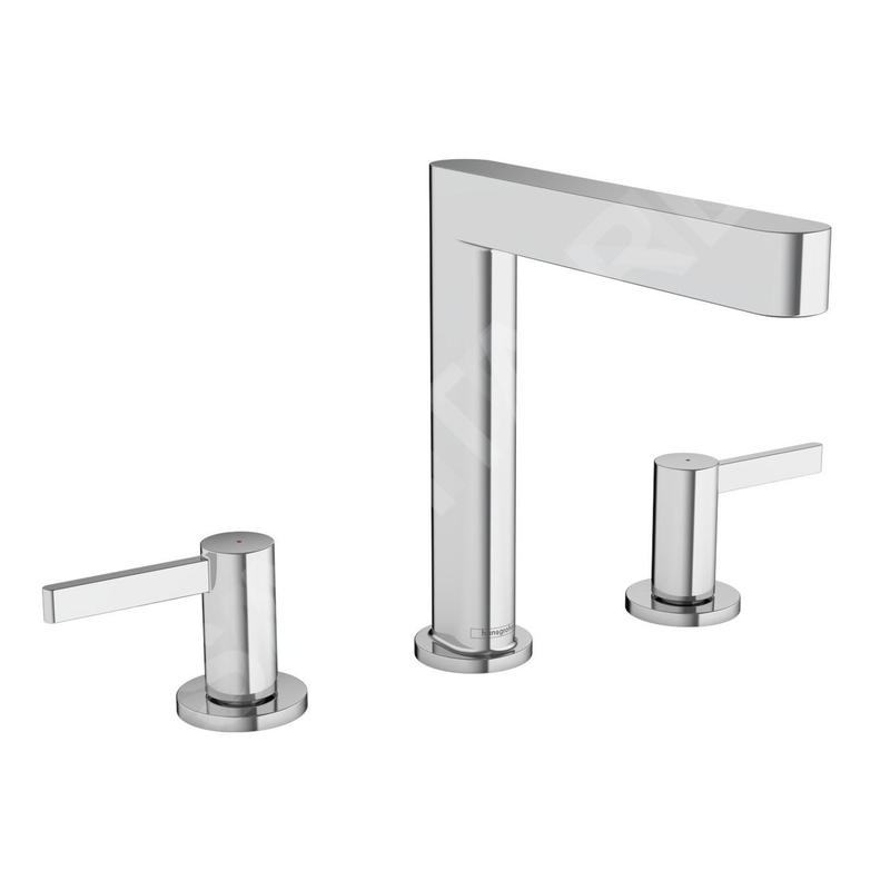 Hansgrohe Finoris - Mitigeur de lavabo 160, installation 3 trous, Push-Open, EcoSmart, chrome 76034000
