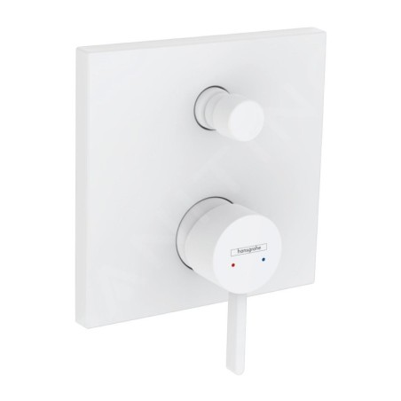 Hansgrohe Finoris - Mitigeur de baignoire encastré, 2 sorties, blanc mat 76416700