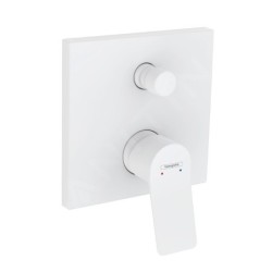 Hansgrohe Vivenis - Mitigeur de baignoire encastré, 2 sorties, blanc mat 75416700