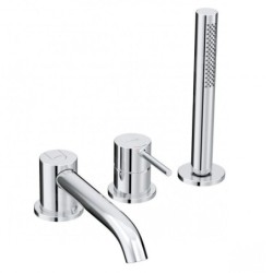 Kludi Bozz - Mitigeur sur le bord de baignoire, installation 3 trous, chrome 384480576