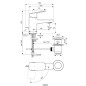 Ideal Standard CeraPlan - Mitigeur de lavabo Piccolo avec vidage, BlueStart, chrome BD205AA
