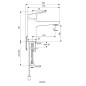 Ideal Standard CeraPlan - Mitigeur de lavabo Grande avec chaîne, chrome BD223AA