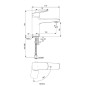 Ideal Standard CeraPlan - Mitigeur de lavabo Grande, BlueStart, chrome BD224AA