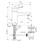 Ideal Standard CeraPlan - Mitigeur de lavabo Grande avec vidage, chrome BD230AA