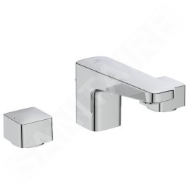 Ideal Standard CeraPlan - Mitigeur de lavabo avec vidage, installation 3 trous, chrome BD243AA