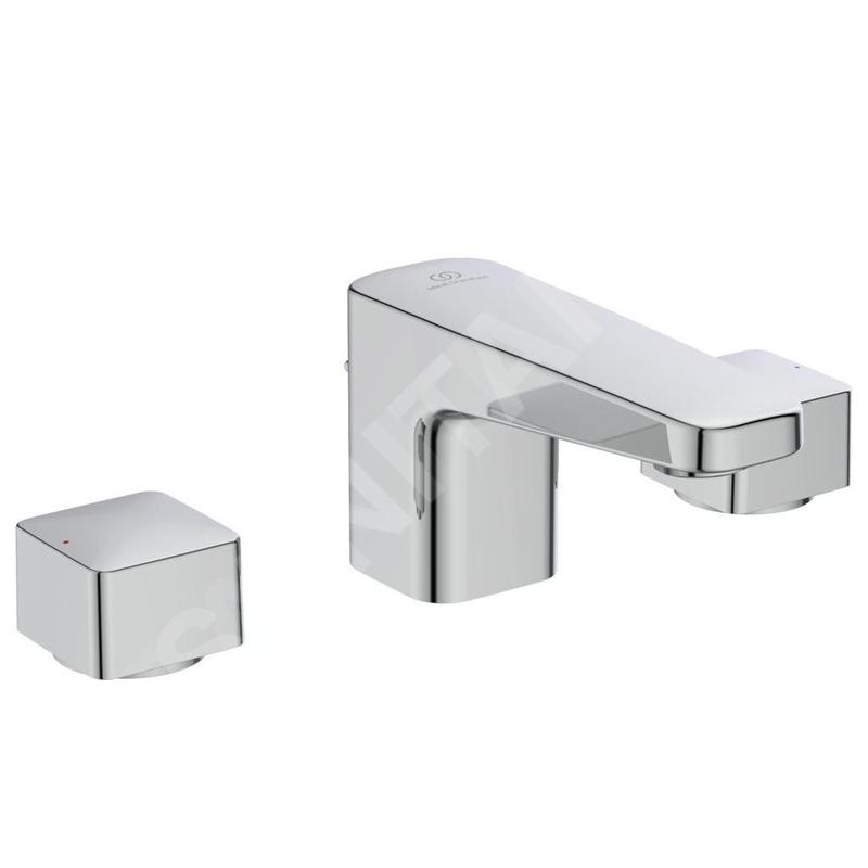 Ideal Standard CeraPlan - Mitigeur de lavabo avec vidage, installation 3 trous, chrome BD243AA
