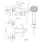 Ideal Standard CeraPlan - Mitigeur de baignoire avec accessoires, chrome BD258AA