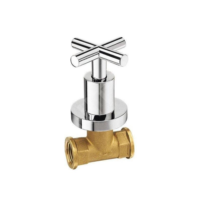 Sapho Axia - Robinet refermable encastré avec corps d'encastrement, froide, chrome 505C