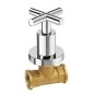Sapho Axia - Robinet refermable encastré avec corps d'encastrement, froide, chrome 505C
