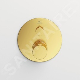 Ideal Standard CeraTherm - Mitigeur de douche thermostatique encastré, Brushed Gold A5813A2