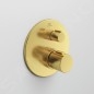 Ideal Standard CeraTherm - Mitigeur de douche thermostatique encastré, Brushed Gold A5813A2