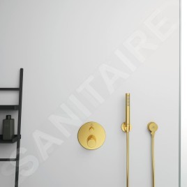 Ideal Standard CeraTherm - Mitigeur de douche thermostatique encastré, Brushed Gold A5813A2