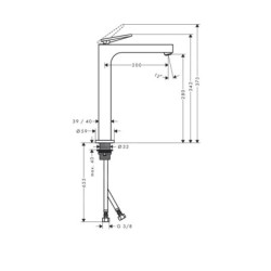 Axor Citterio - Mitigeur pour vasque, chrome 39021000