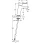 Hansa Twist - Mitigeur de lavabo XL, noir mat 0902228333
