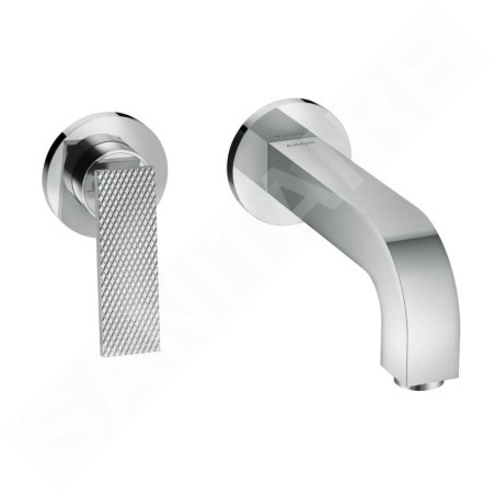 Axor Citterio - Mitigeur de lavabo encastrable, installation à 2 trous, chrome/coupe diamant 39181000