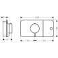 Axor One - Thermostat encastré pour 1 appareil, noir mat 45711670