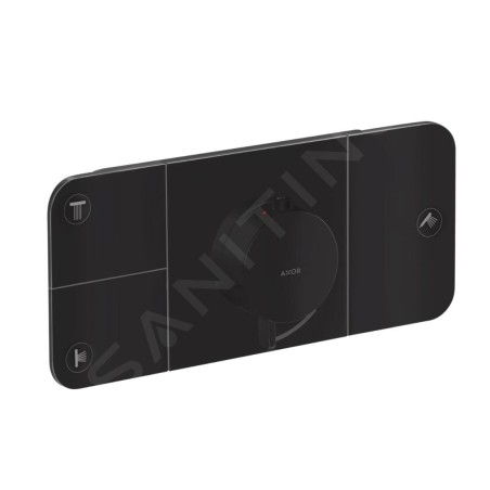 Axor One - Thermostat encastré pour 3 appareils, noir mat 45713670