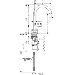 Axor One - Mitigeur de lavabo avec bonde Push-Open, chrome 48020000