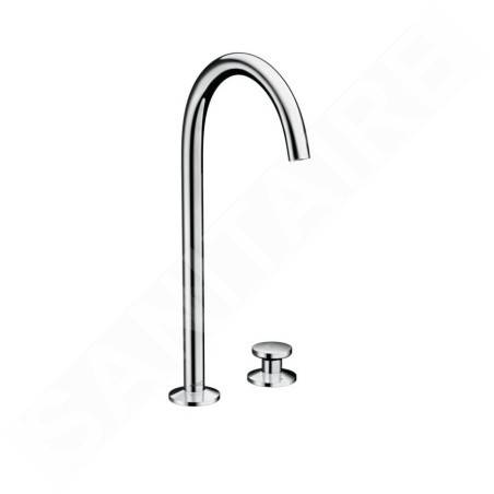 Axor One - Mitigeur de lavabo avec garniture de vidage Push-Open, installation à 2 trous, chrome 48060000