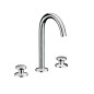 Axor One - Mitigeur de lavabo avec garniture de vidage Push-Open, installation à 3 trous, chrome 48070000