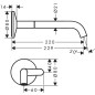 Axor One - Mitigeur de lavabo encastré, noir mat 48112670