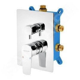 Novaservis Metalia 58 - Mitigeur encastré pour 3 appareils y compris le boîtier, chromé BOX58051RX,0