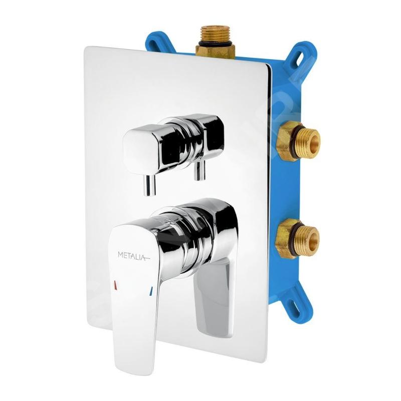 Novaservis Metalia 58 - Mitigeur encastré pour 3 appareils y compris le boîtier, chromé BOX58051RX,0