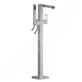 Paffoni Effe - Mitigeur de baignoire montage au sol, avec accessoires et corps, chrome EF033CR
