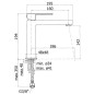 Paffoni Elle - Mitigeur de lavabo avec vidage, chrome EL074KCR
