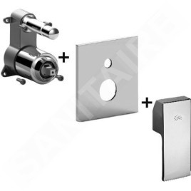 Paffoni Elle - Mitigeur encastré pour 2 sorties, chrome ELBOX015CR