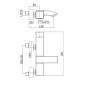 Paffoni Level - Mitigeur de baignoire, inox LEA022ST