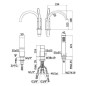 Paffoni Level - Mitigeur sur le bord de la baignoire, installation de 3 trous, inox LEA040ST