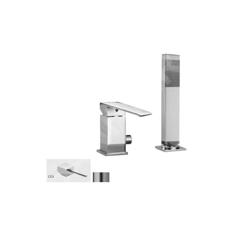 Paffoni Level - Mitigeur sur le bord de la baignoire, installation de 2 trous, inox LEA041ST
