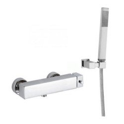 Paffoni Level - Set de douche avec robinetterie, chrome LEA168DCR