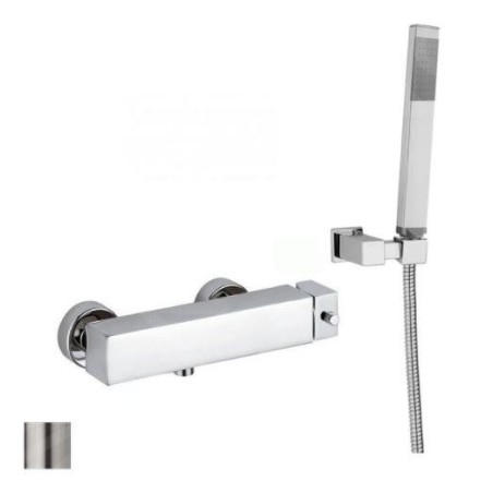 Paffoni Level - Set de douche avec robinetterie, inox LEA168DST