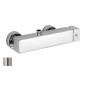 Paffoni Level - Mitigeur avec connexion supérieure pour douche, inox LEA168RST