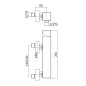 Paffoni Level - Mitigeur avec connexion supérieure pour douche, inox LEA168RST