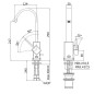 Paffoni Level - Mitigeur de lavabo, inox LEA878ST