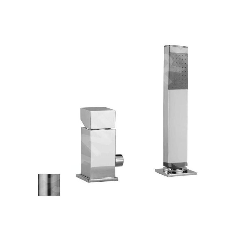 Paffoni Level - Mitigeur sur le bord de la baignoire, installation de 2 trous, inox LEC041ST