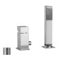 Paffoni Level - Mitigeur sur le bord de la baignoire, installation de 2 trous, inox LEC041ST