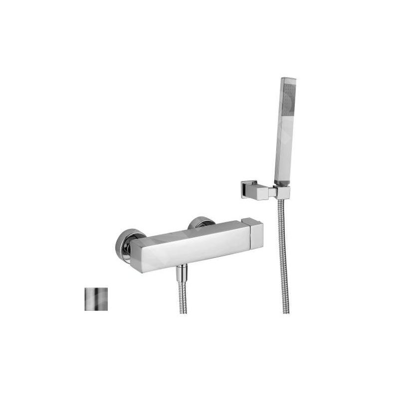 Paffoni Level - Set de douche avec robinetterie, inox LEC168DST