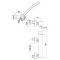 Paffoni Level - Set de douche avec robinetterie, inox LEC168DST
