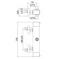 Paffoni Level - Mitigeur de douche thermostatiques, 2 sorties, inox LEQ269ST