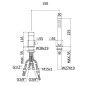 Paffoni Level - Mitigeur sur le bord du bain, installation de 2 trous, chrome LES041CR